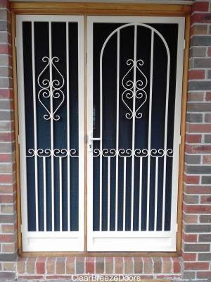Cb: 38 Clear Breeze Cobram Steel Security Door &Amp; Side Panel With High Strength Privacy Black Mesh. CB: 38 Clear Breeze Cobram Steel Security Door & Side Panel With High Strength Privacy Black Mesh.