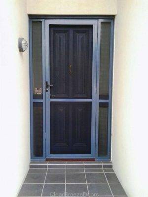 CB: 4 Clear Breeze Stainless Steel & Side Panels With Reinforce Mid Rails. Over Sized Door 2370mm Height