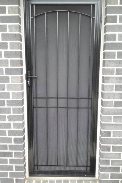 CB: 39 Clear Breeze Yarra Glen Security Door In Black