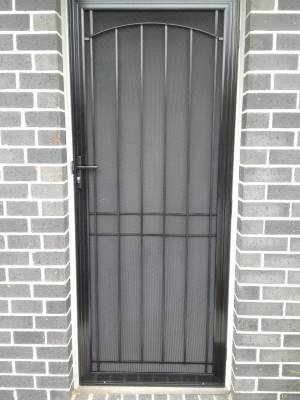 Cb: 39 Clear Breeze Yarra Glen Security Door In Black CB: 39 Clear Breeze Yarra Glen Security Door In Black