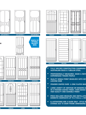 Heritage Collection Steel Security Doors Heritage Collection Steel Security Doors