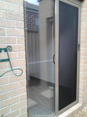 CB: 10 Clear Breeze Security Sliding Door With Stainless Steel Mesh 900mm Wide Angle View