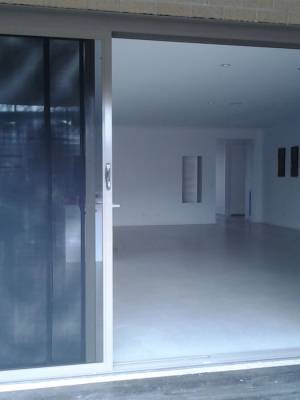 CB: A1 Clear Breeze Hinged Security Door Perfect for enclosures with out the obstruction of grilles.