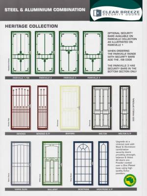 Steel Grille Aluminium Frame Combination Range Of Security Doors Steel Grille Aluminium Frame Combination Range Of Security Doors