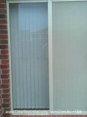 CB: 15 Clear Breeze Stainless Steel Mesh Sliding Screen Door 760m Wide Powder Coated All In One Colour Primrose
